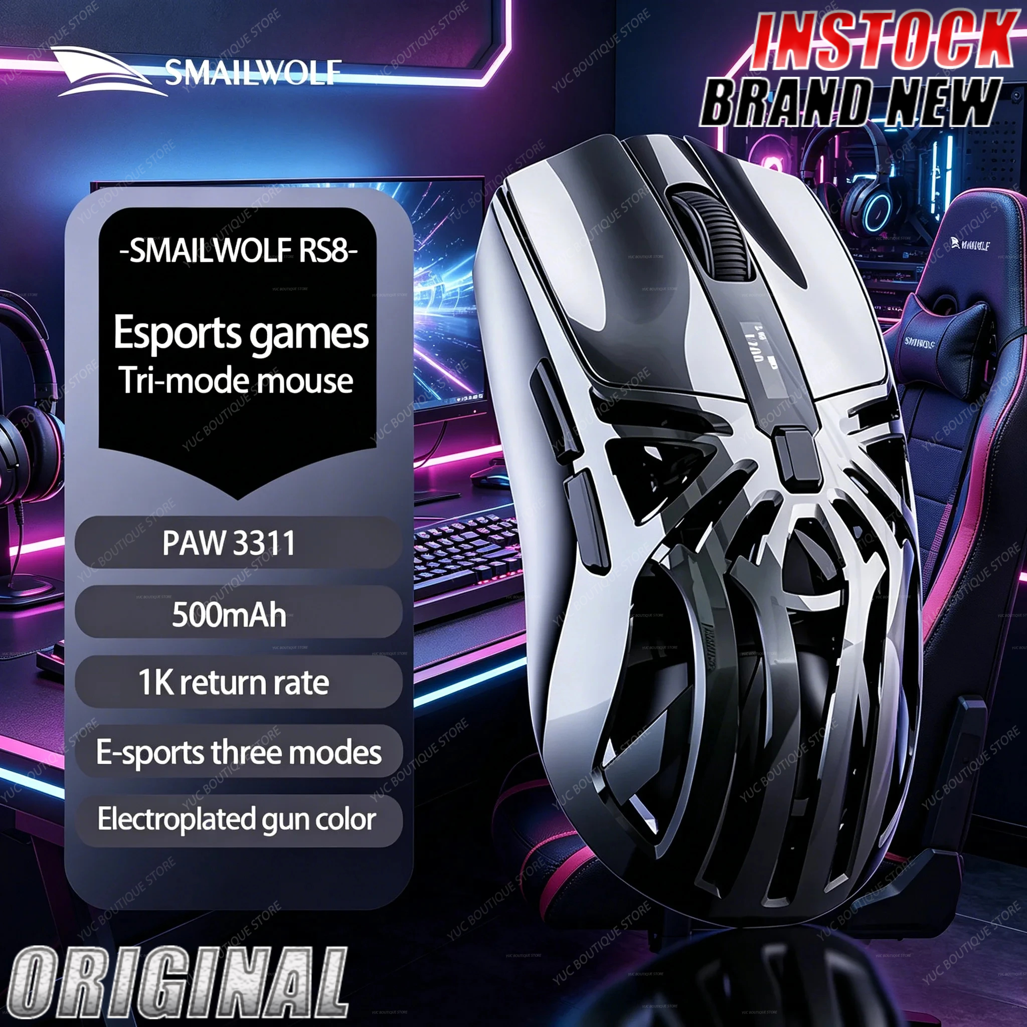 Esports Gaming Brands - Brand Name SmailWolf RS8 Bluetooth Wireless
