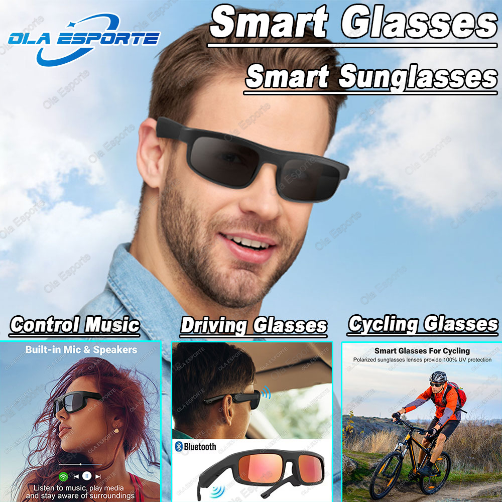 Esports Gaming Pk - New Smart Glasses Polarized Bluetooth Sunglasses