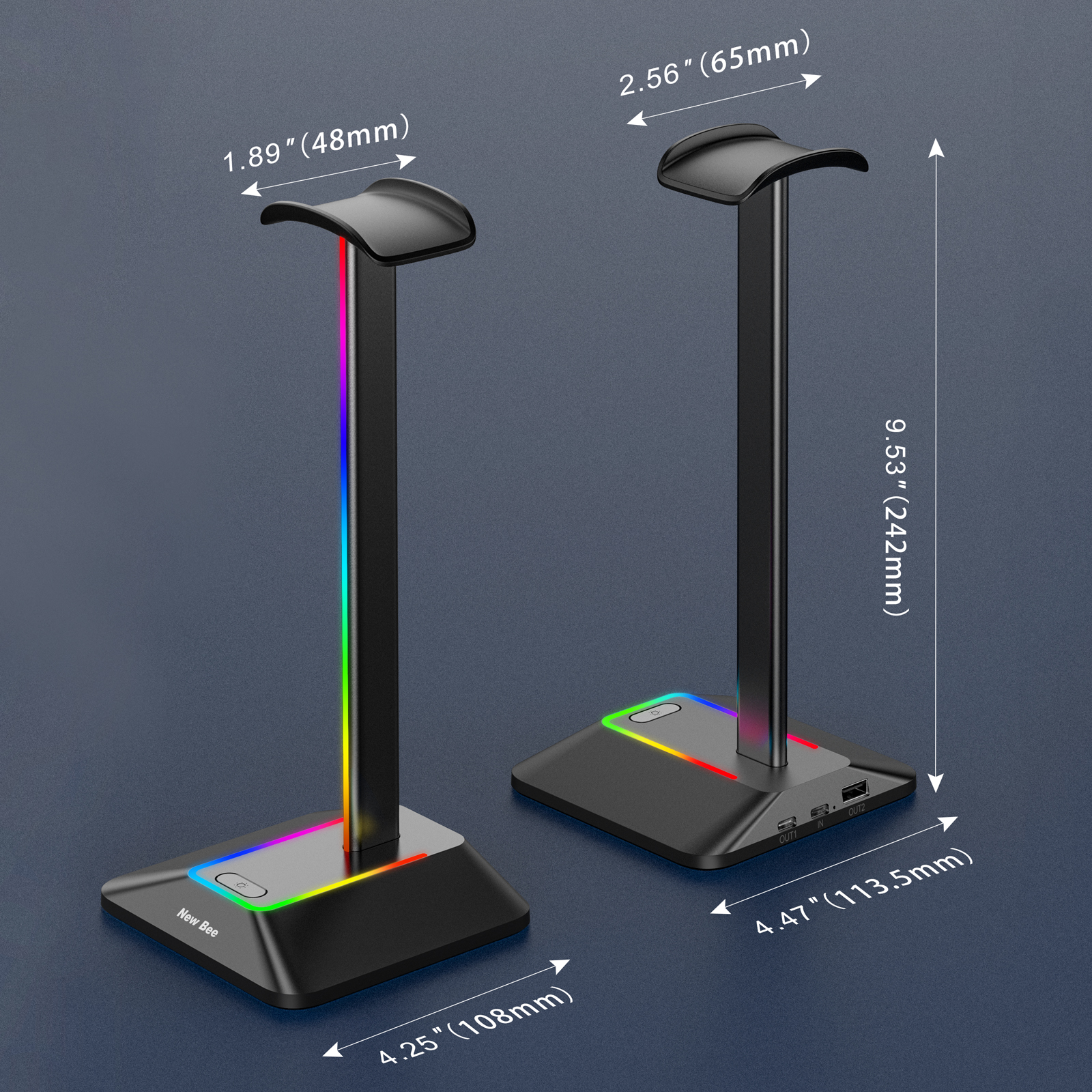 New Bee Z8 RGB Headphones Stan - Esports Gamers のレビューと価格