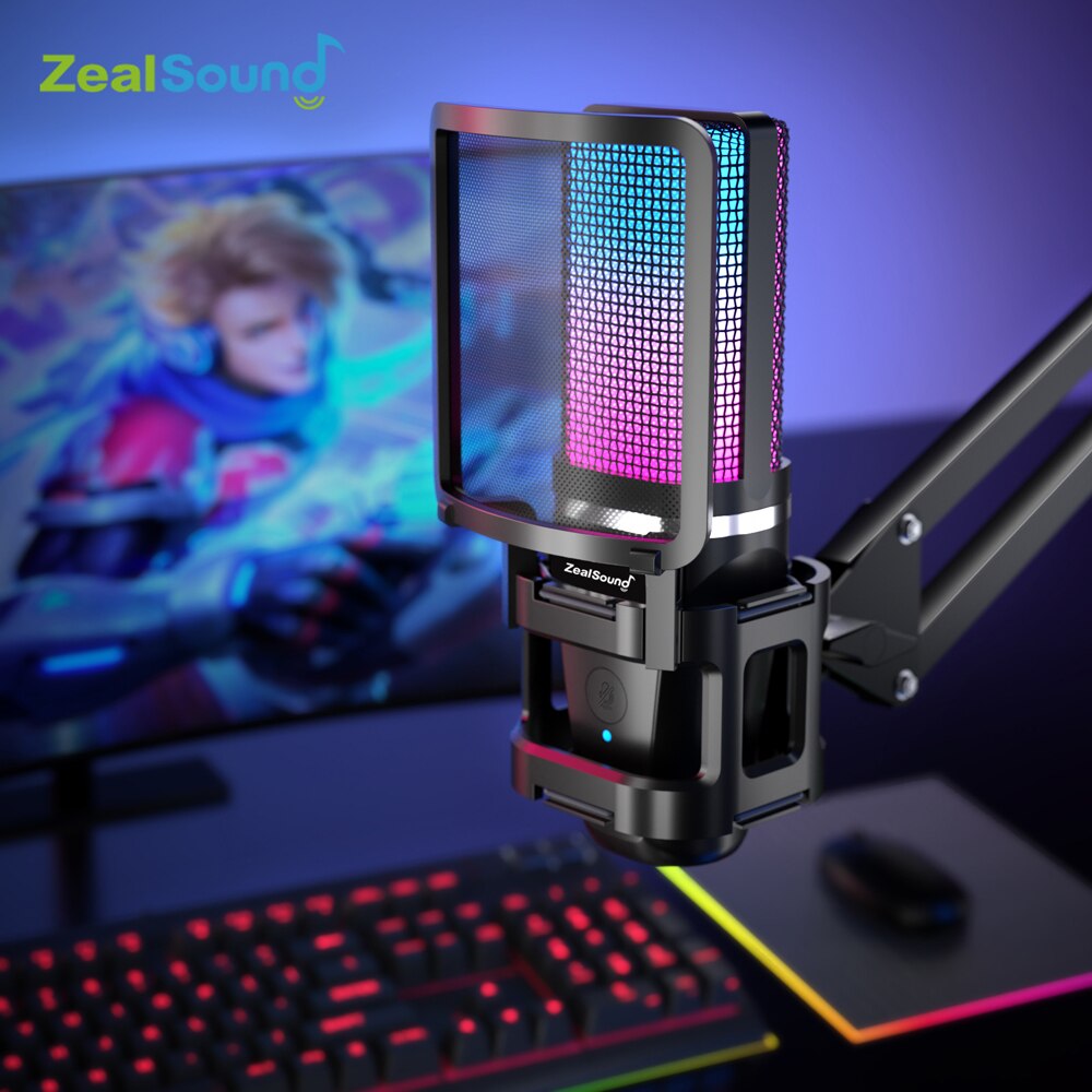 Zealsound RGB Recording Microp - Streaming Mic Condenser のレビューと価格