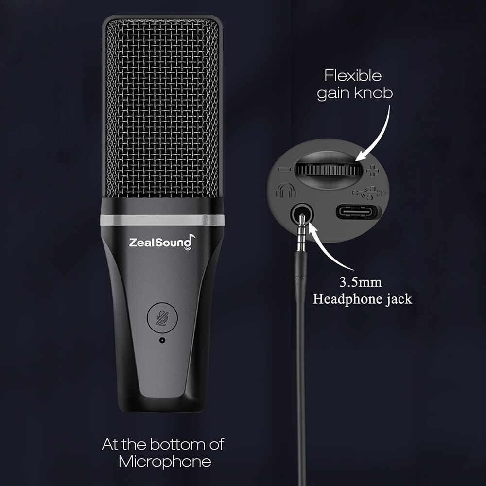 Zealsound RGB Recording Microp - Streaming Mic Condenser のレビューと価格