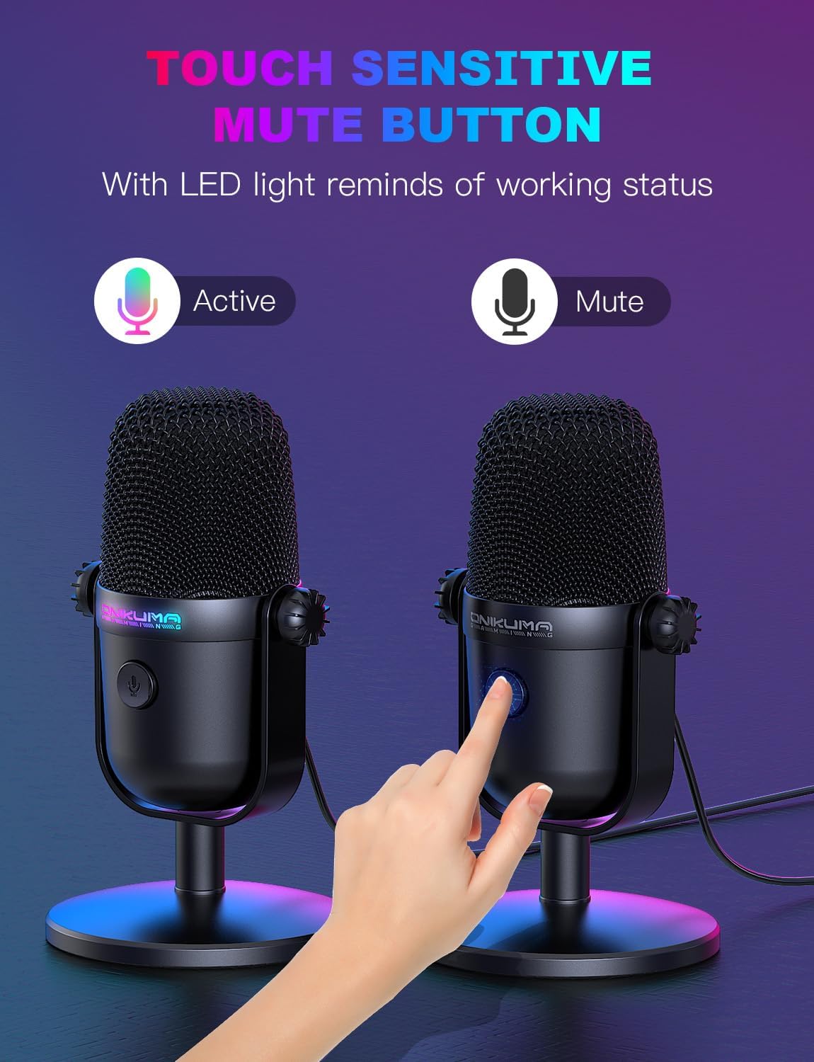 USB Gaming Microphone with Noi - Streaming Mic Condenser のレビューと価格