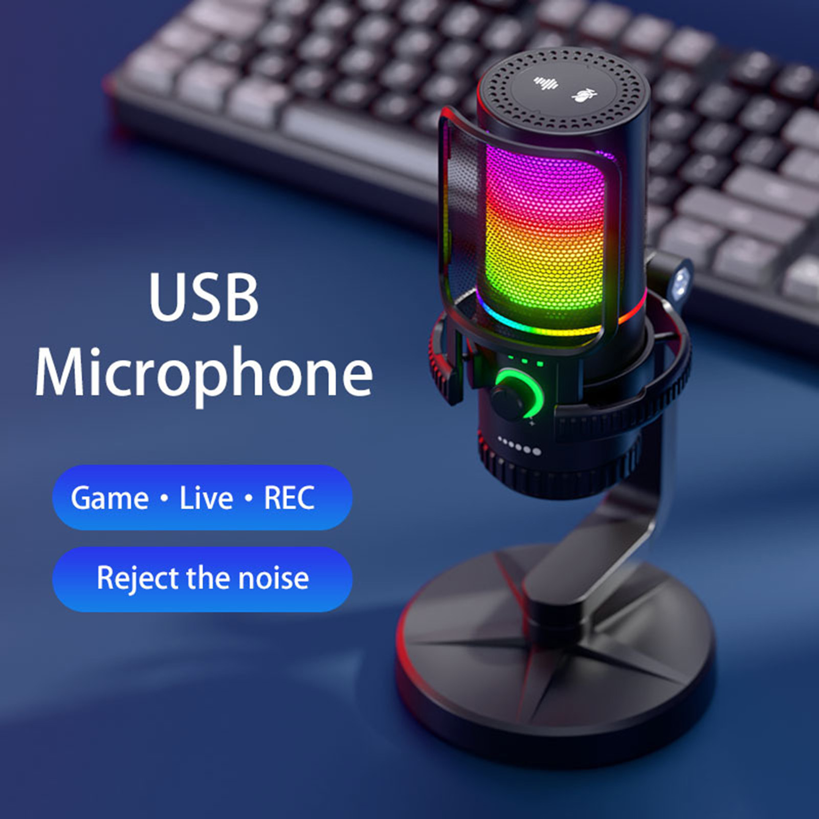 USB Condenser Dynamic Micropho - Streaming Mic Condenser のレビューと価格