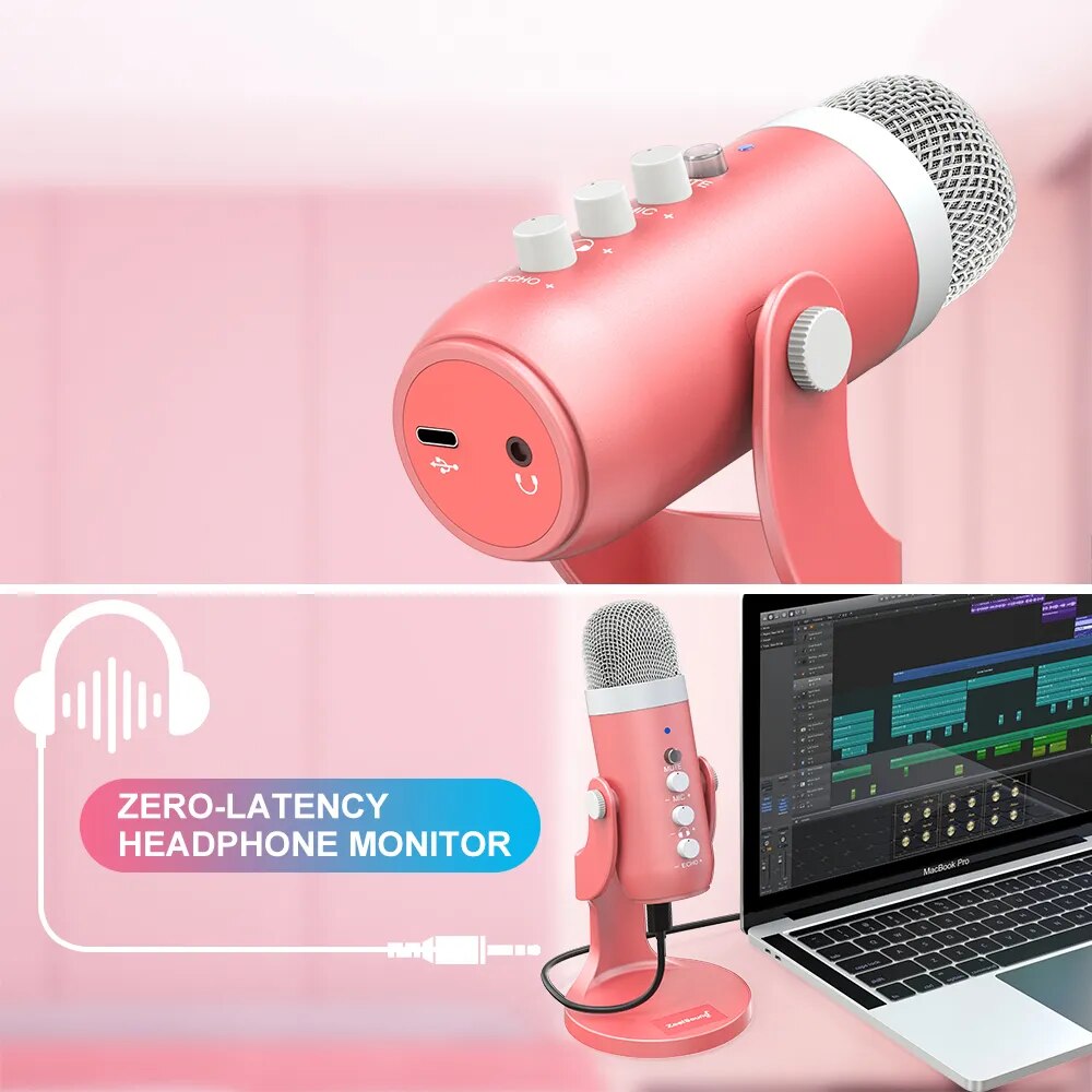 Haomuren USB Condenser Microph - Streaming Mic Condenser のレビューと価格