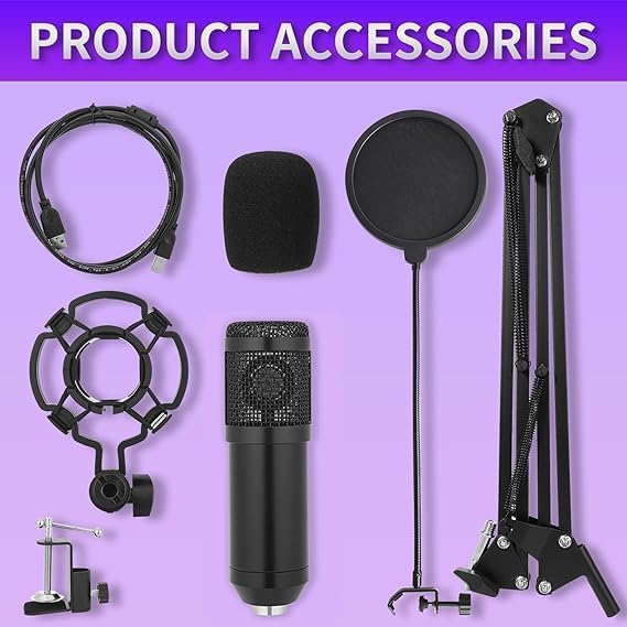 Condenser Microphone, Professi - Streaming Mic Condenser のレビューと価格