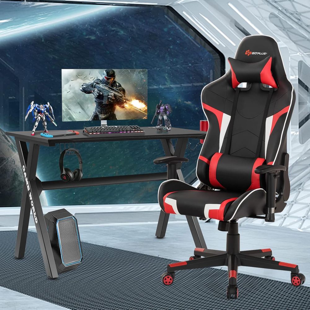Racing Style Gaming Desk and C - Esports Or Gaming のレビューと価格