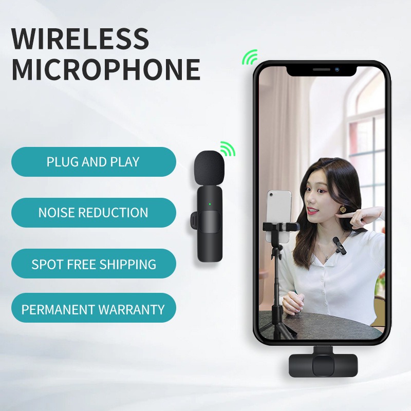 Wireless Lavalier Microphone f - Streaming Mic Condenser のレビューと価格