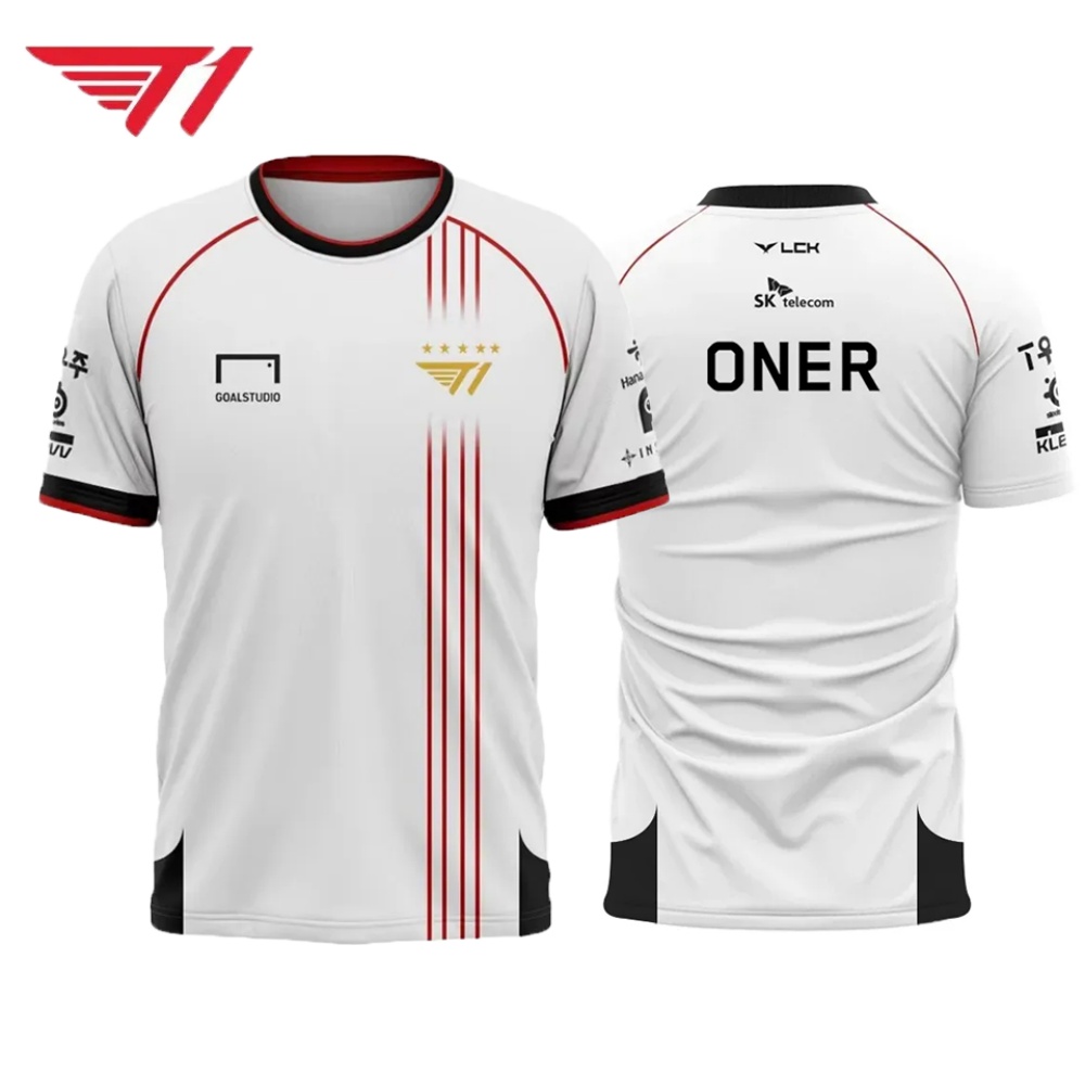 T1 Esports Jersey – White & Re - Esports Gaming Logo のレビューと価格