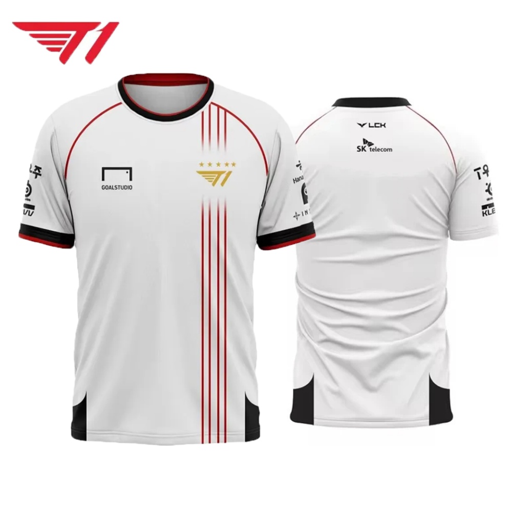 T1 Esports Jersey – White & Re - Esports Gaming Logo のレビューと価格