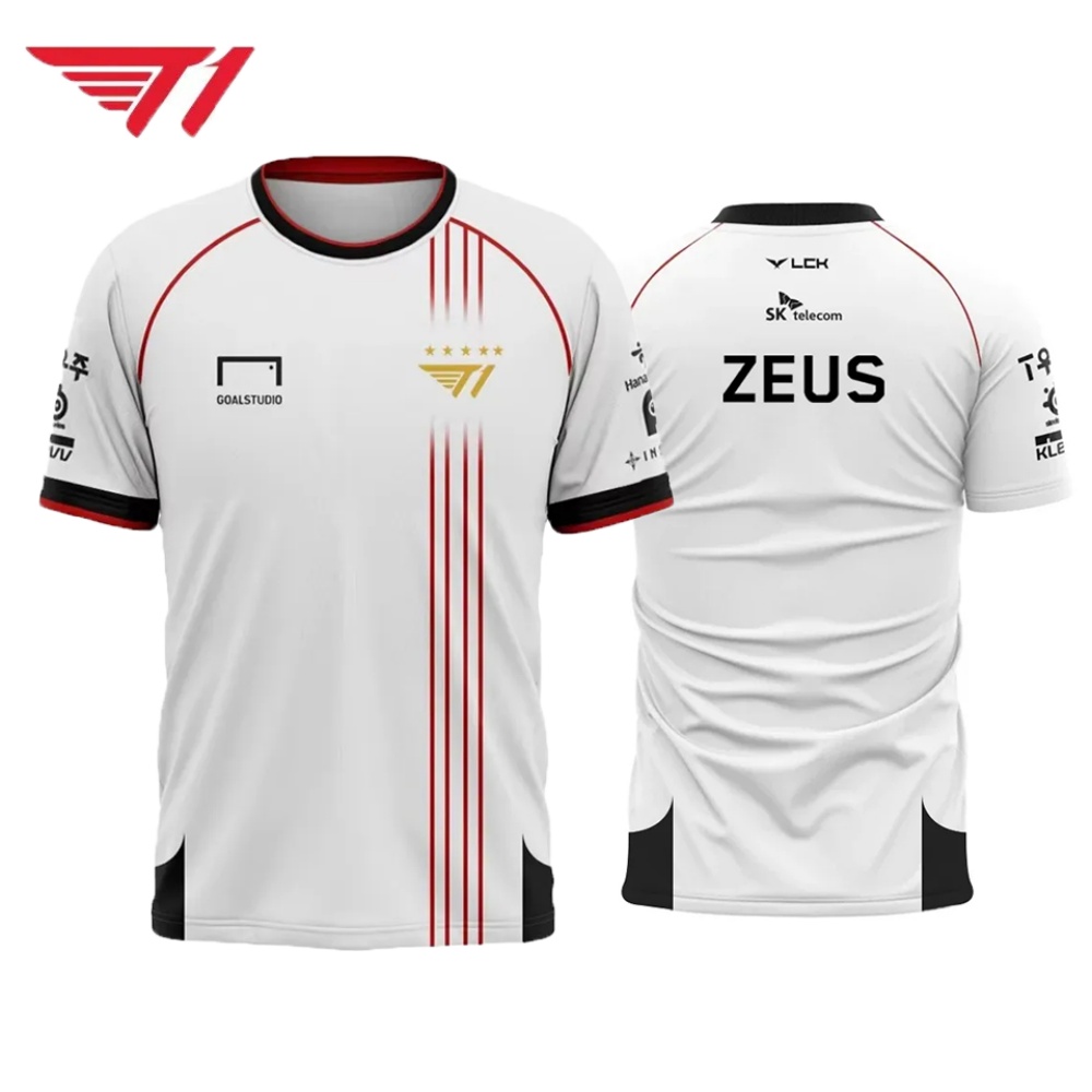 T1 Esports Jersey – White & Re - Esports Gaming Logo のレビューと価格