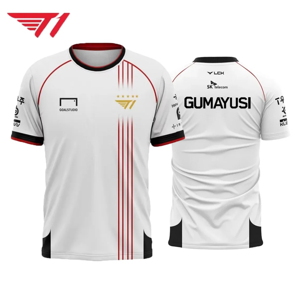 T1 Esports Jersey – White & Re - Esports Gaming Logo のレビューと価格