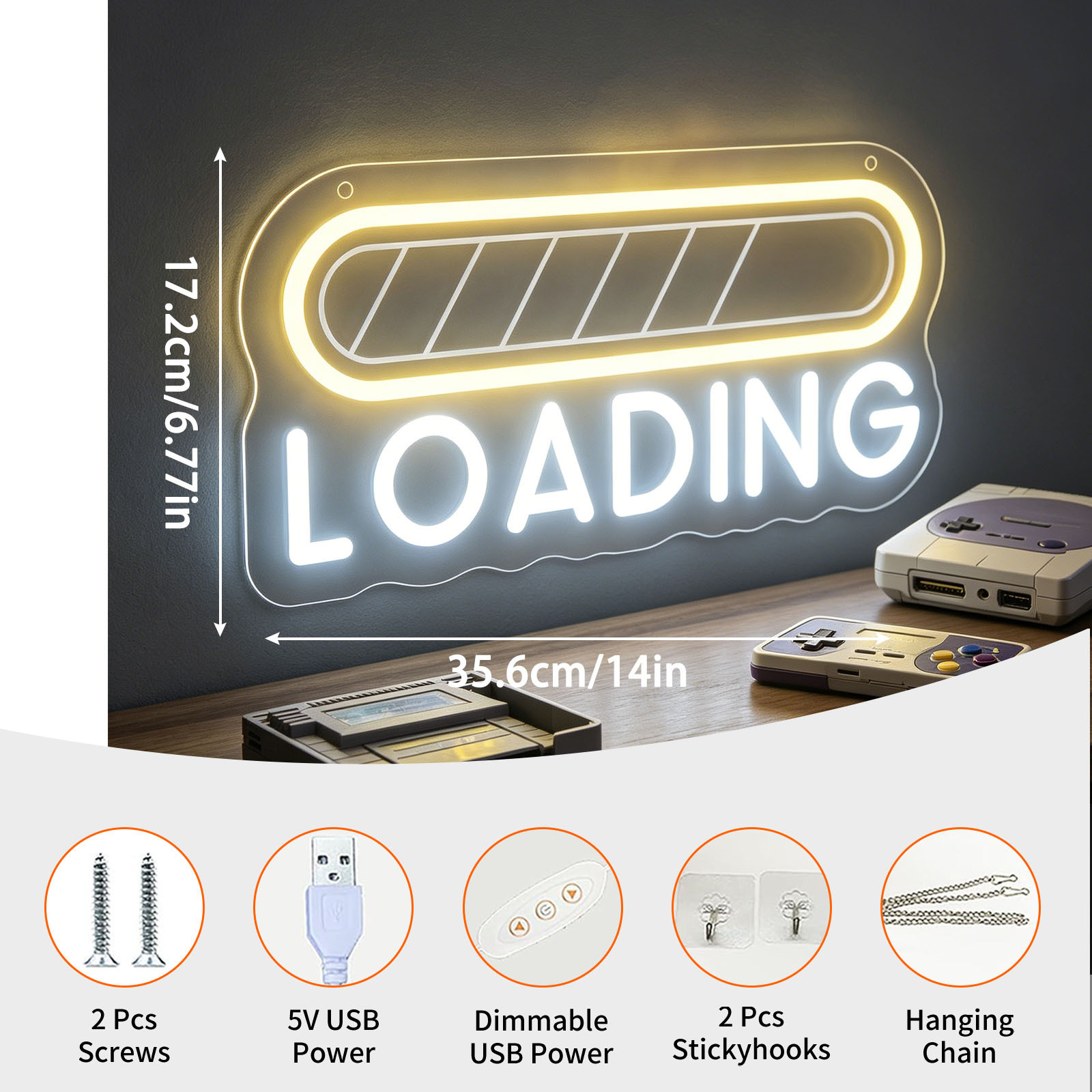Loading Neon Sign LED USB Dimm - Esports Gaming Setup のレビューと価格