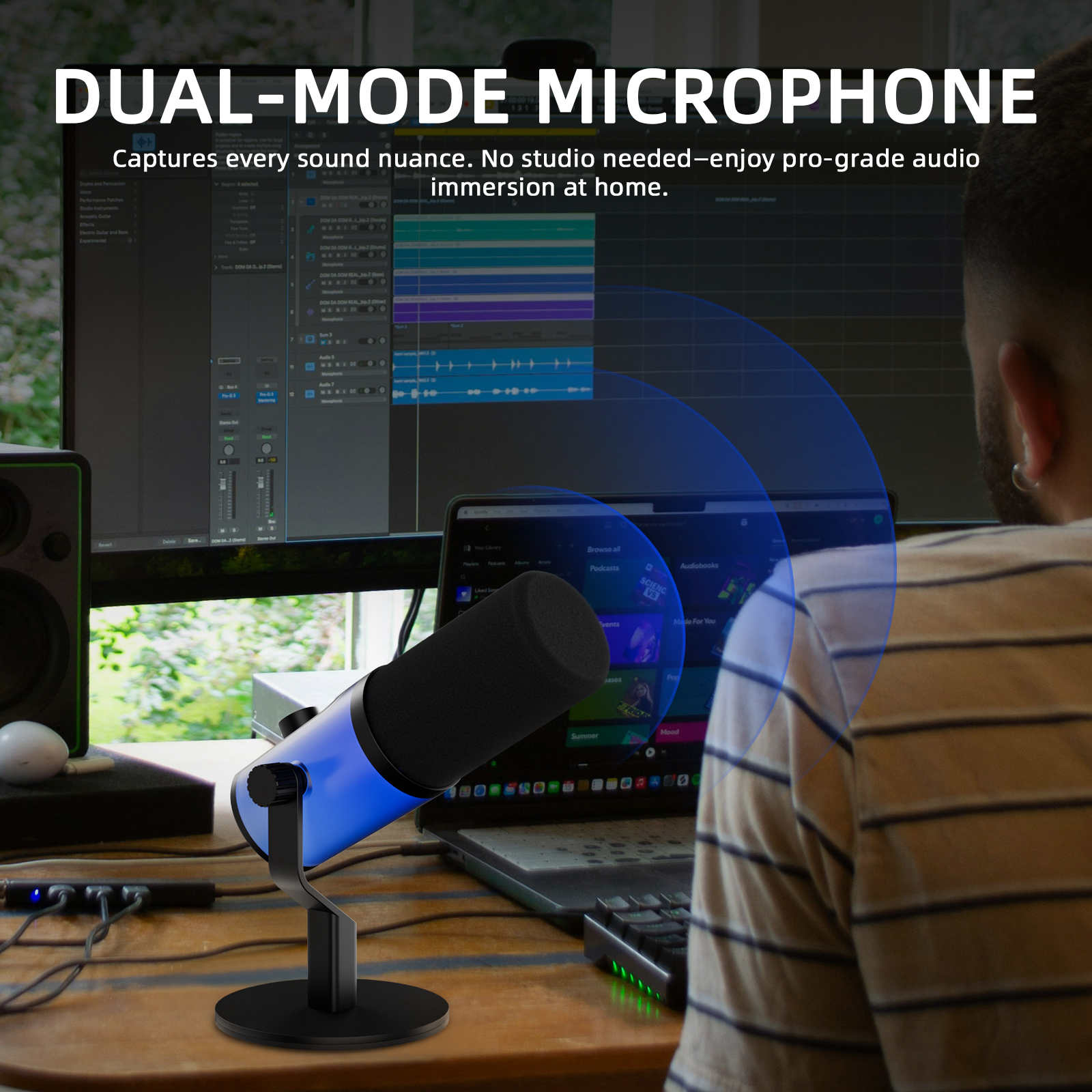 Professional USB XLR Dynamic M - Streaming Mic Condenser のレビューと価格