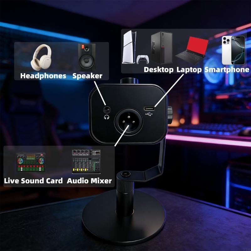 Desktop Condenser Mic With USB - Streaming Mic Condenser のレビューと価格