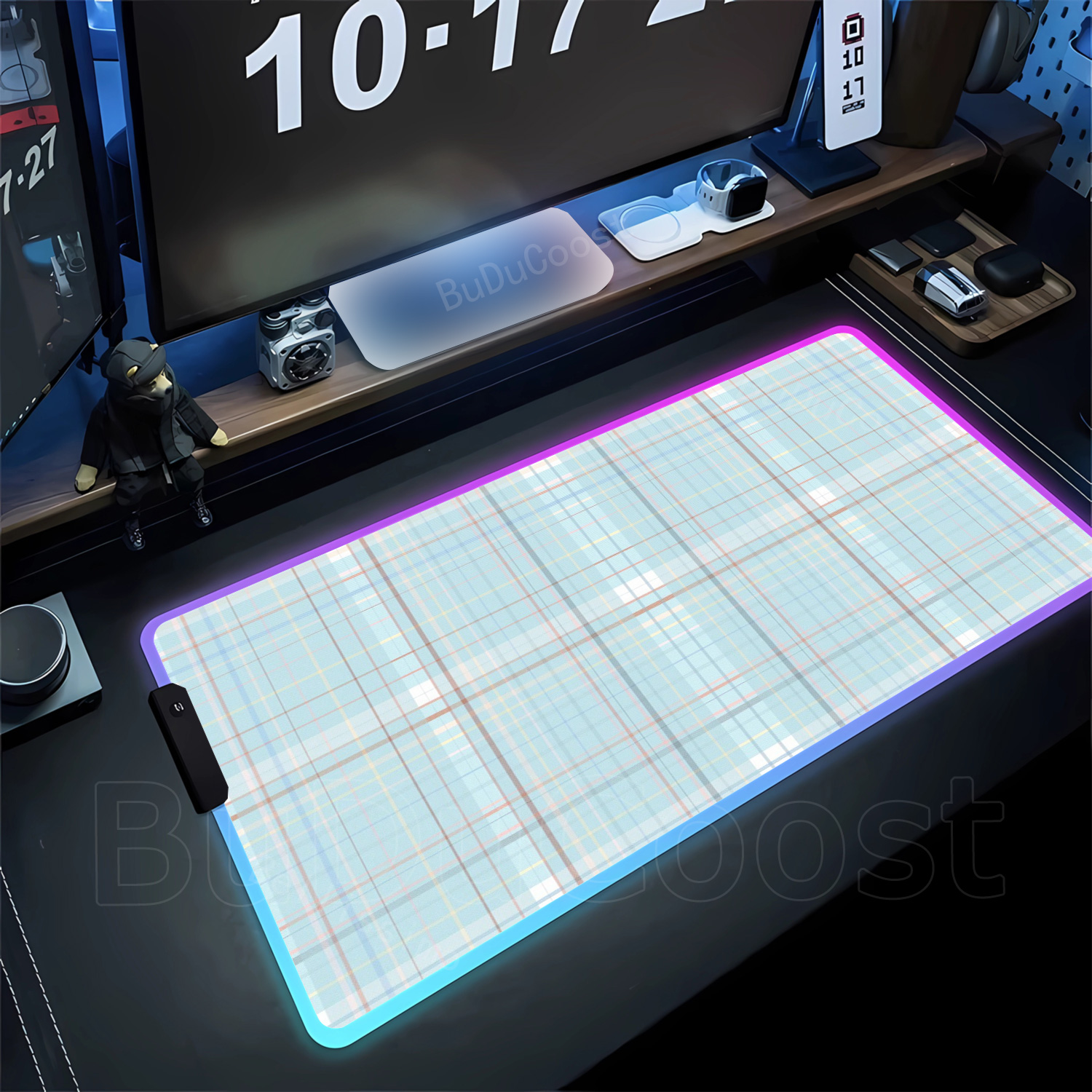 RGB HD Plaid Pattern Mousepad  - Esports Gaming Cabinet のレビューと価格