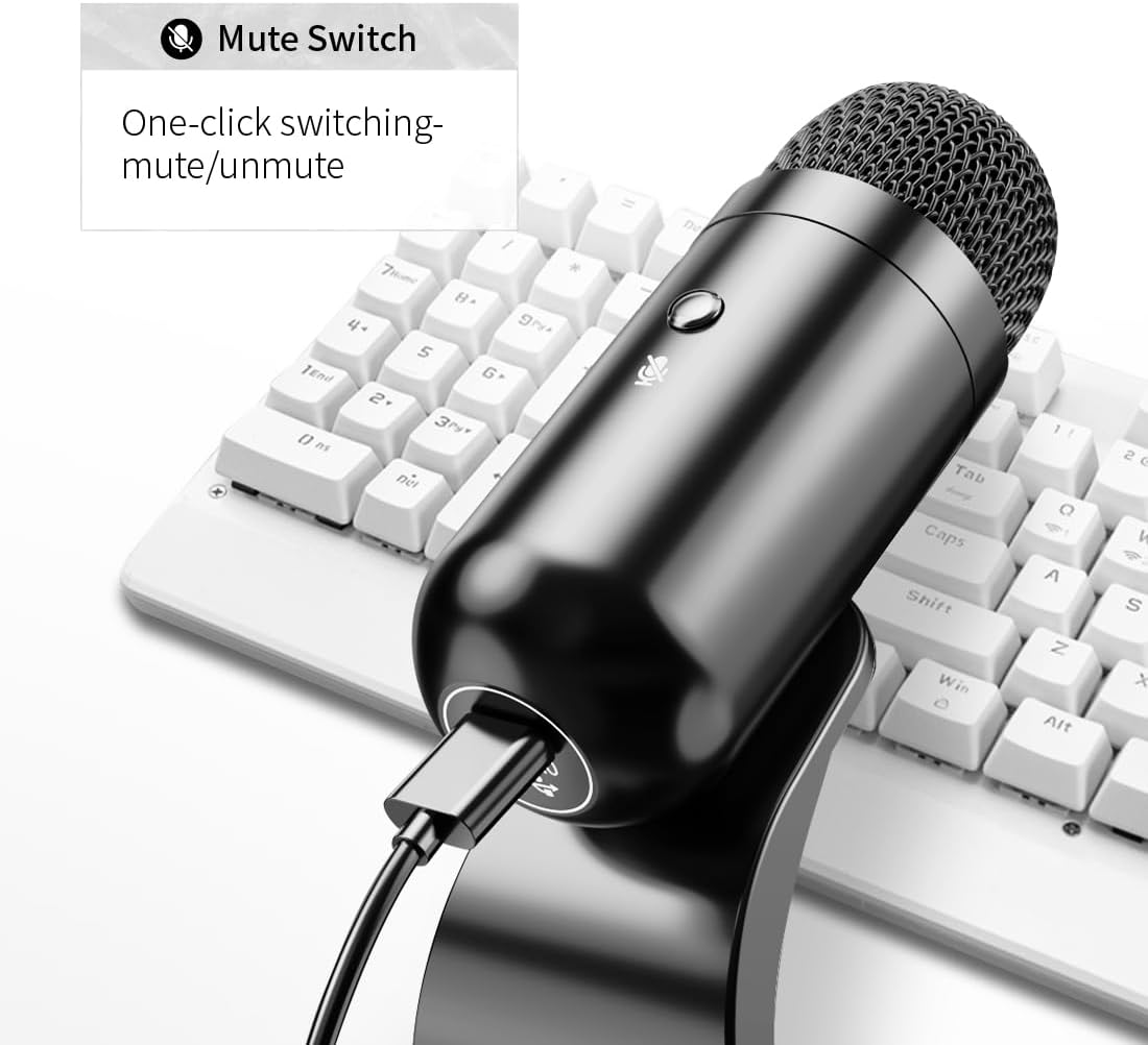 Professional USB Microphone Co - Streaming Mic Condenser のレビューと価格