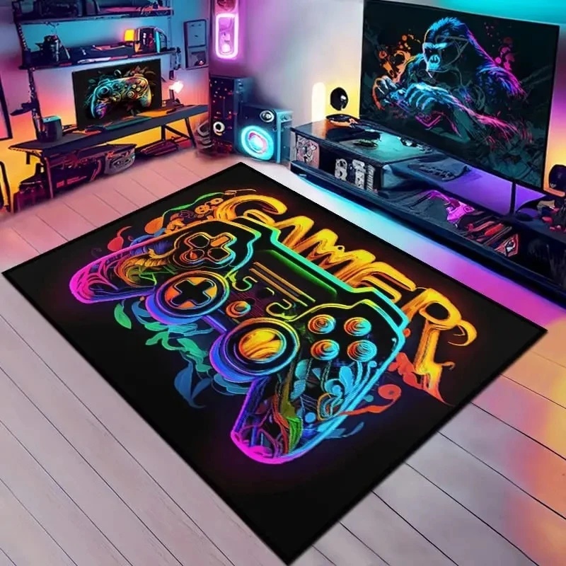 Rainbow Neon Gamepad GAMER Are - Esports Gaming Setup のレビューと価格