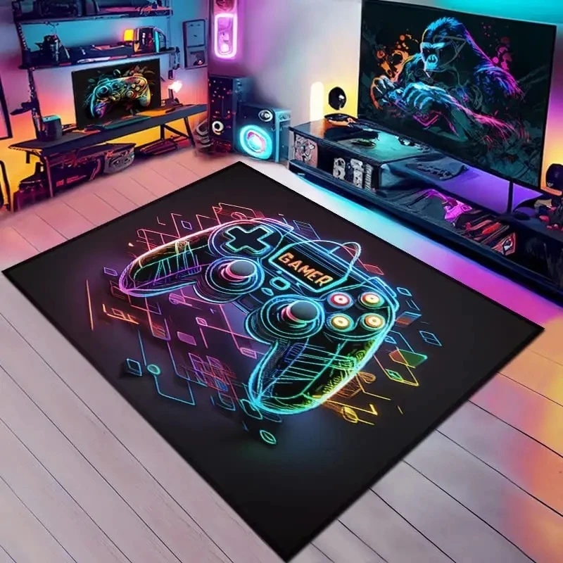 Rainbow Neon Gamepad GAMER Are - Esports Gaming Setup のレビューと価格