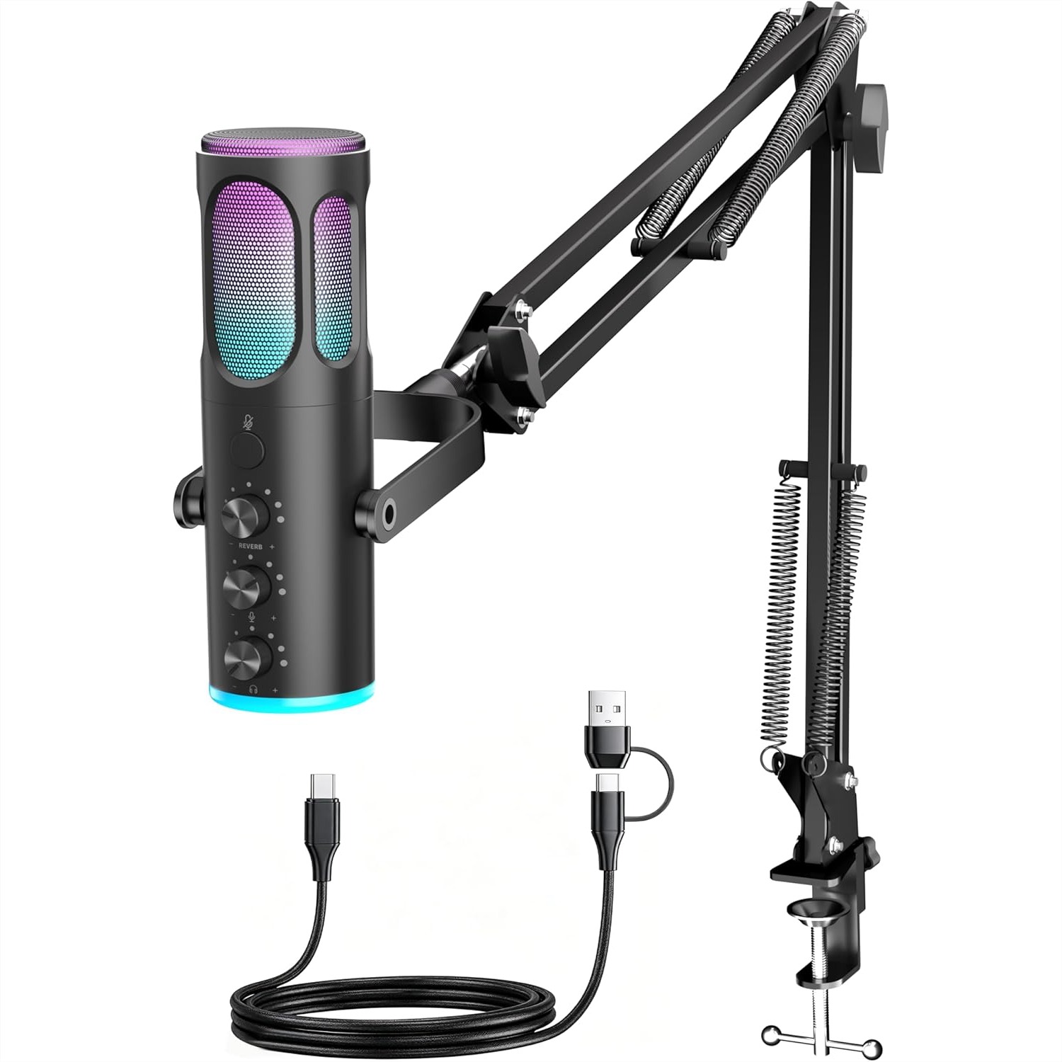 USB Gaming Microphone For PC P - Streaming Mic Condenser のレビューと価格