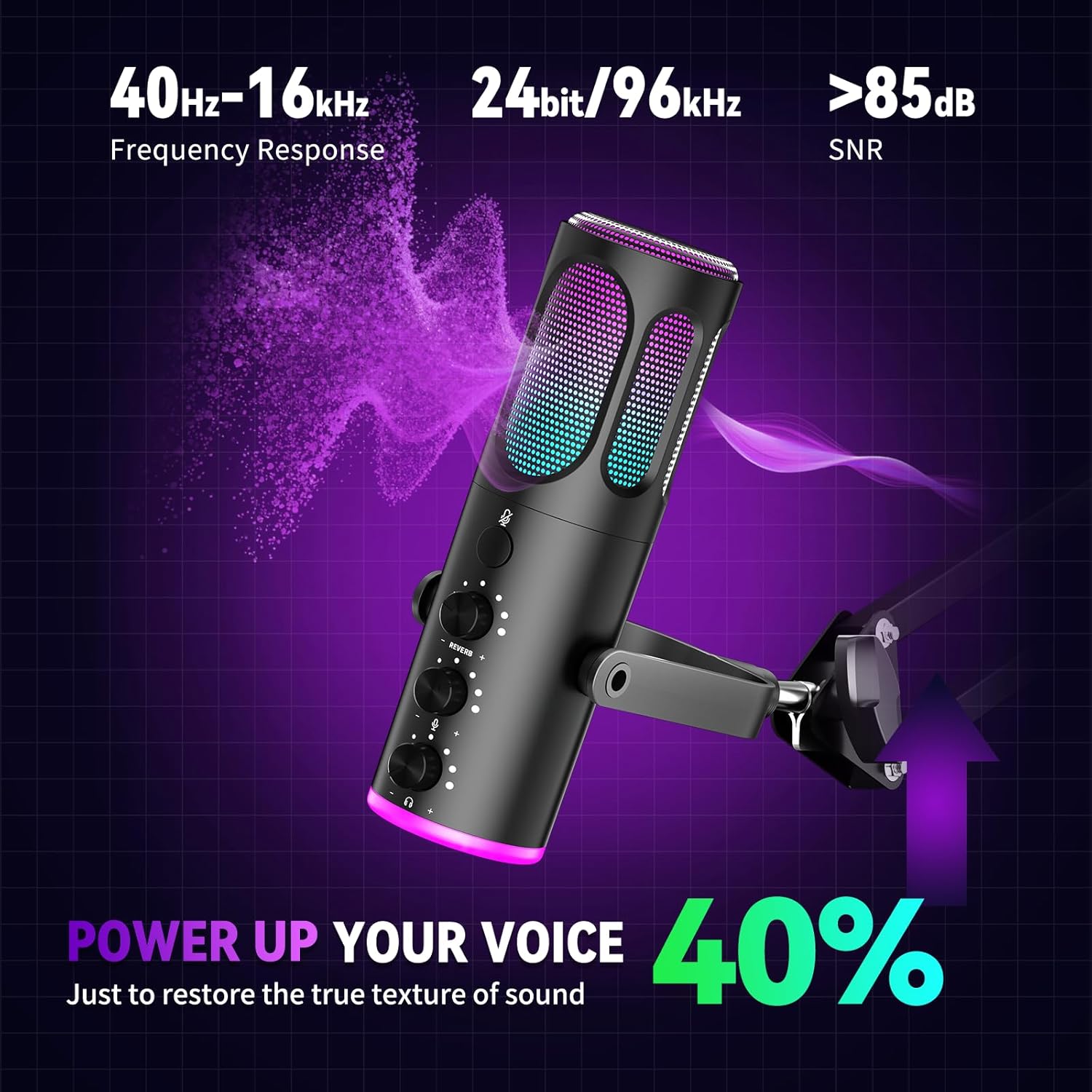 USB Gaming Microphone For PC P - Streaming Mic Condenser のレビューと価格