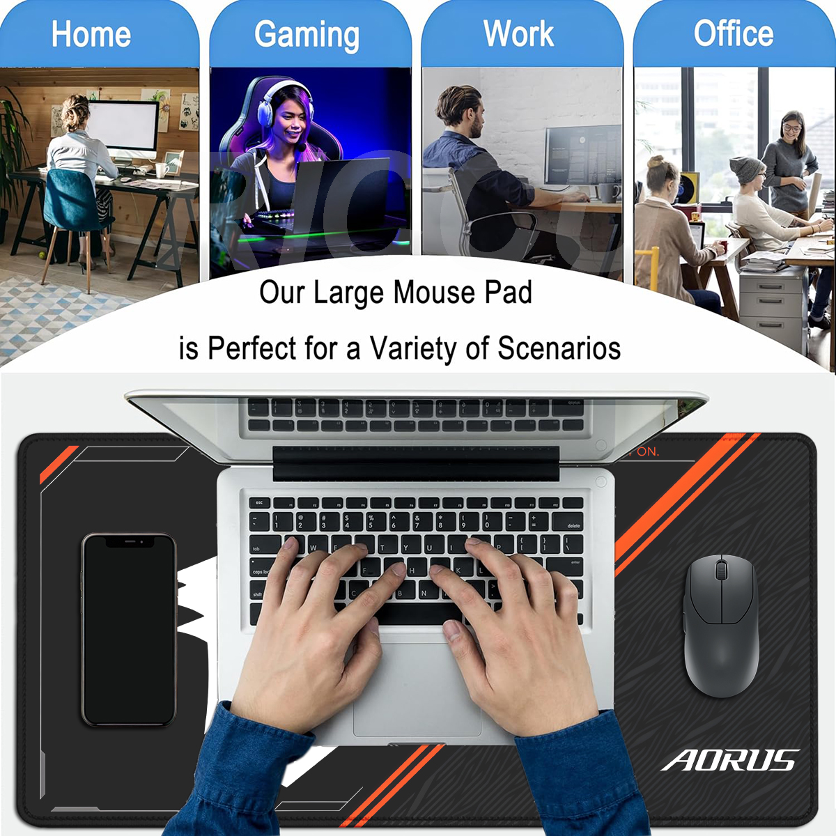 AORUS Large Gaming Mouse Pad X - Esports Gaming Cabinet のレビューと価格