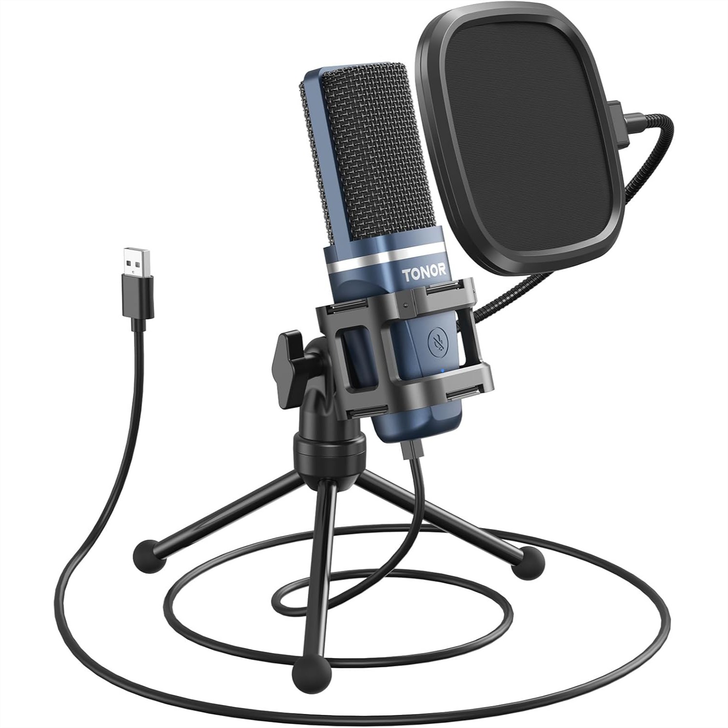 USB Podcast Microphone, Cardio - Streaming Mic Condenser のレビューと価格