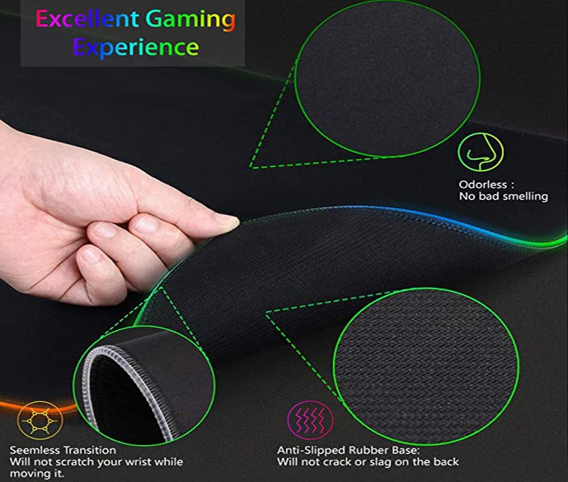 RGB XXL HD Large Black White G - Esports Gaming Setup のレビューと価格