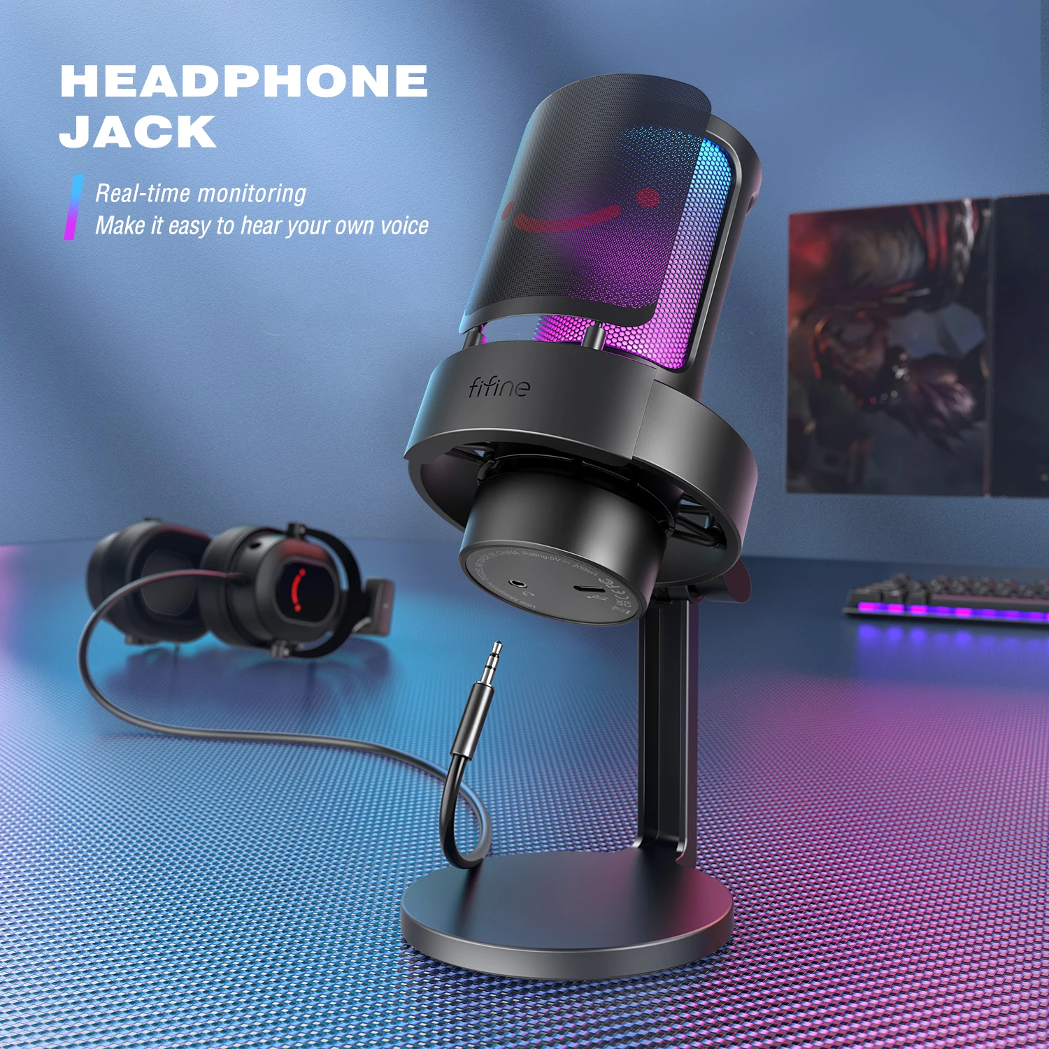FIFINE Gaming Microphone with  - Streaming Mic Condenser のレビューと価格